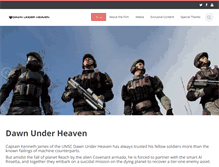 Tablet Screenshot of dawnunderheaven.com